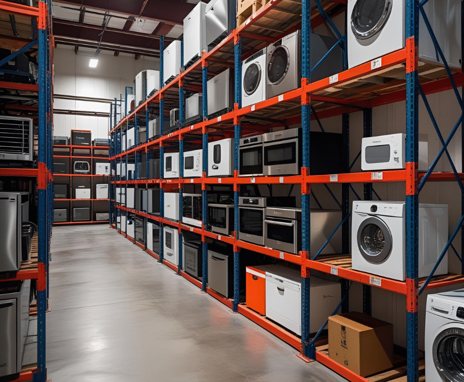 Racks industriales para depósitos de electrodomésticos en Ecuador