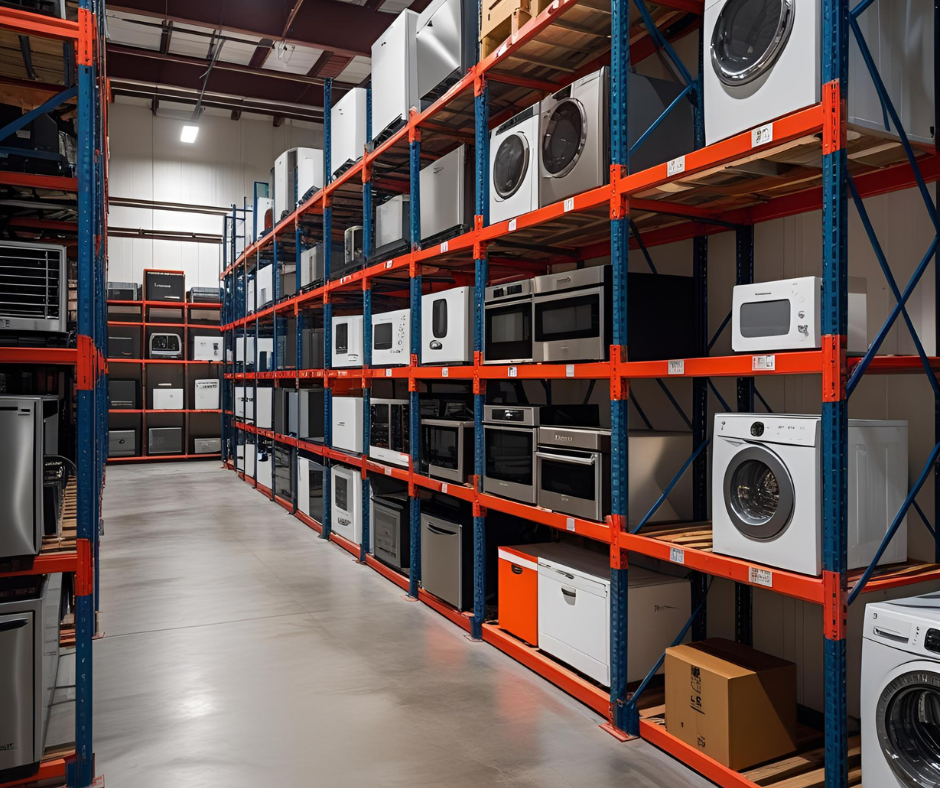 Racks industriales para depósitos de electrodomésticos en Ecuador