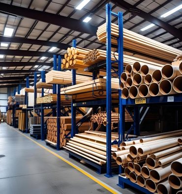 Descubre cómo almacenar tubos, vigas y perfiles de forma segura y eficiente con racks cantilever en Ecuador. Solución ideal de omega racks ecuador.